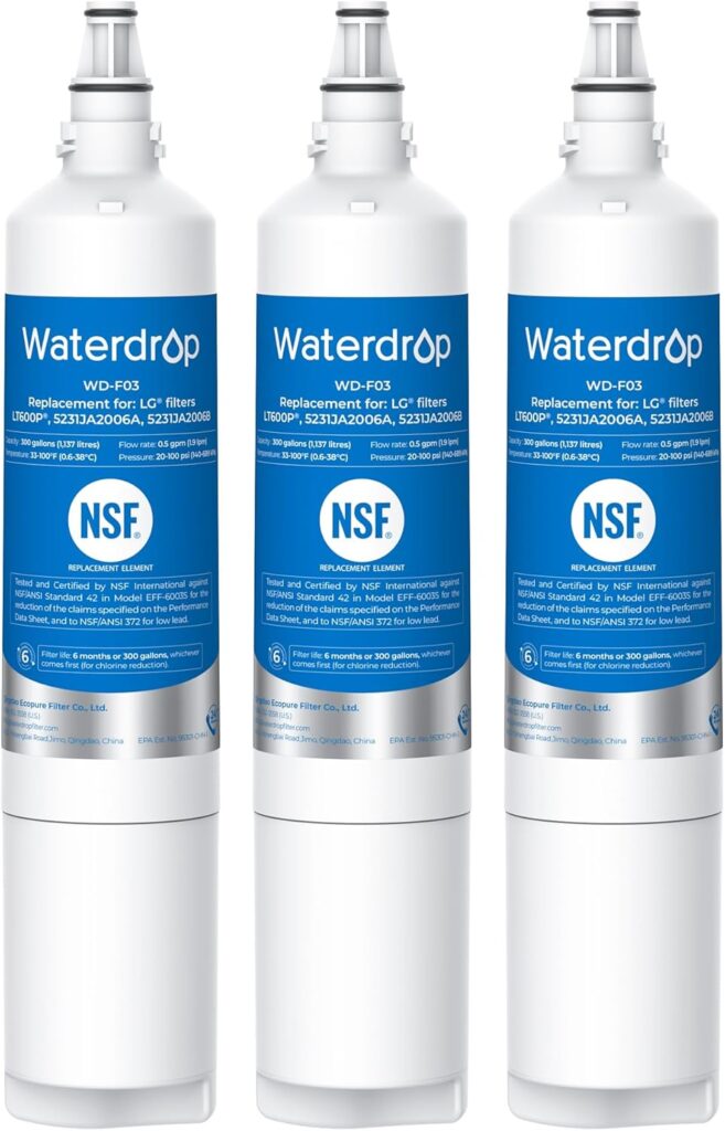 LG LT600P refrigerator water filter