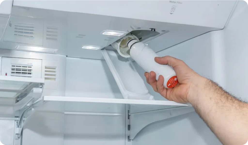 replace refrigerator water filter