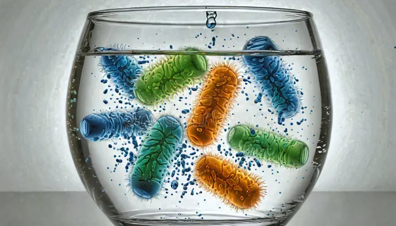 contaminated refrigerator water filter buildup