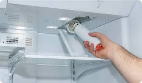 replacing refrigerator water filter example